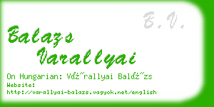 balazs varallyai business card